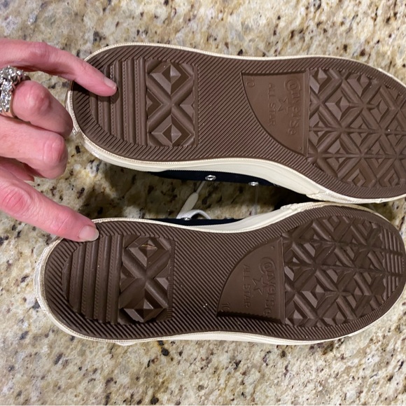 New Converse Comme Des Garçons Play Chucks Black Men’s 10 Women’s 12 - Picture 9 of 14